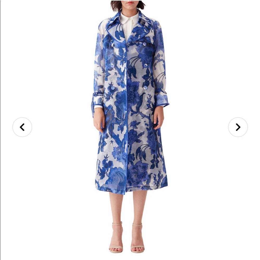 Diane Von Furstenberg Eda Silk Trench